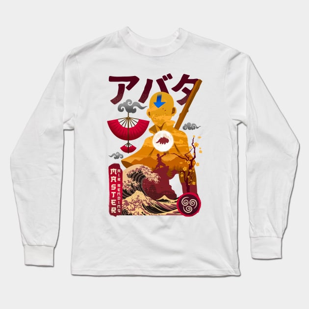 Master Air Bending Long Sleeve T-Shirt by Hirolabs